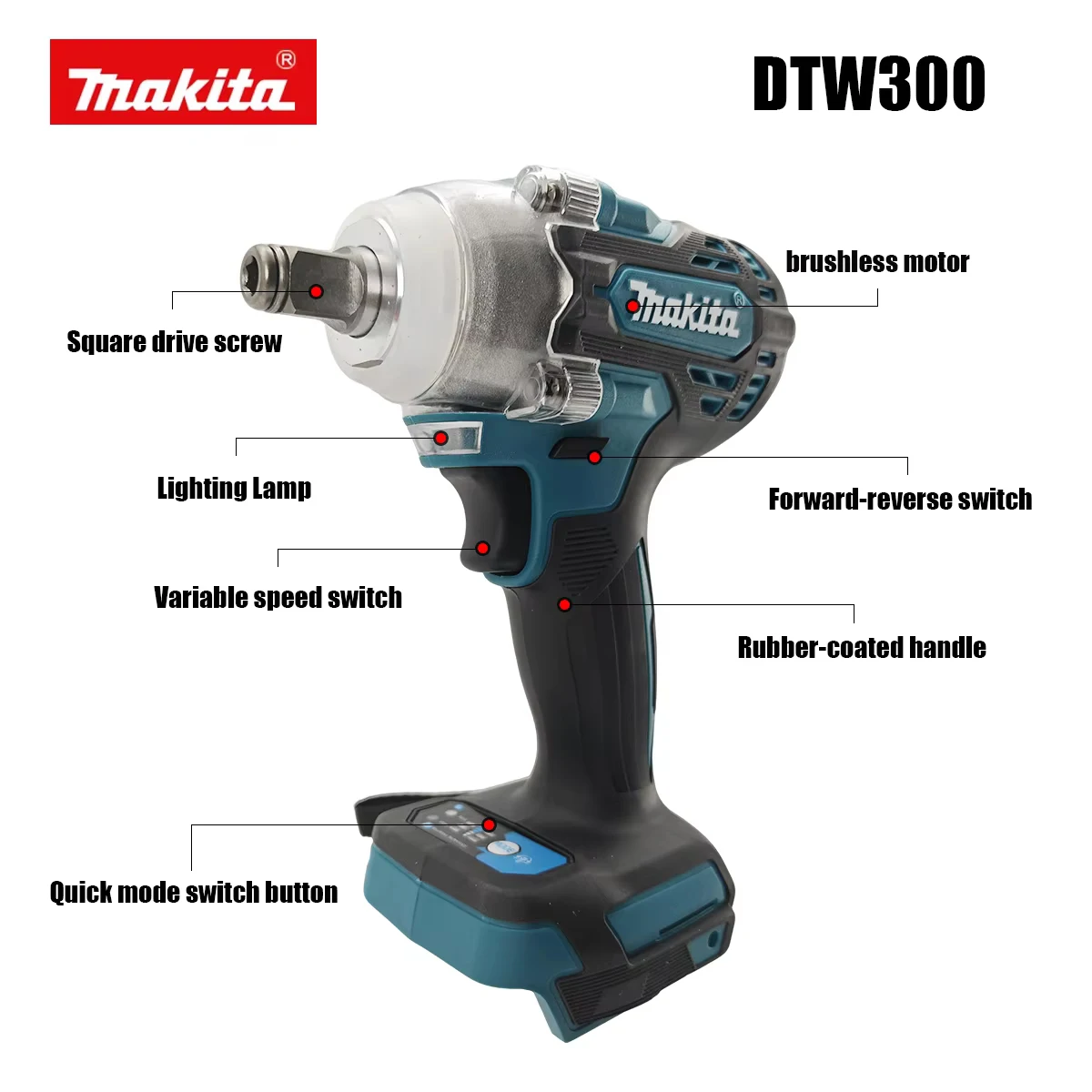 Dành cho bộ pin 18V của Makita - đánh giá và giá Makita Drill Dtw300